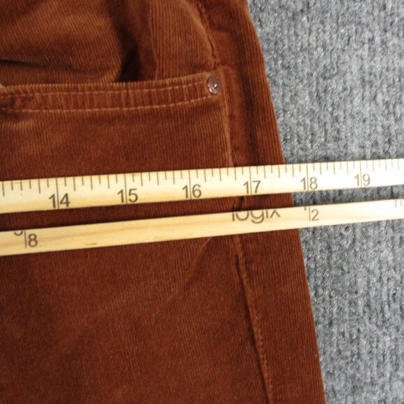 Mother Corduroy TOMCAT ANKLE Pants Women 30 Friar Brown Button Fly Stretch 31x28 - Picture 11 of 16